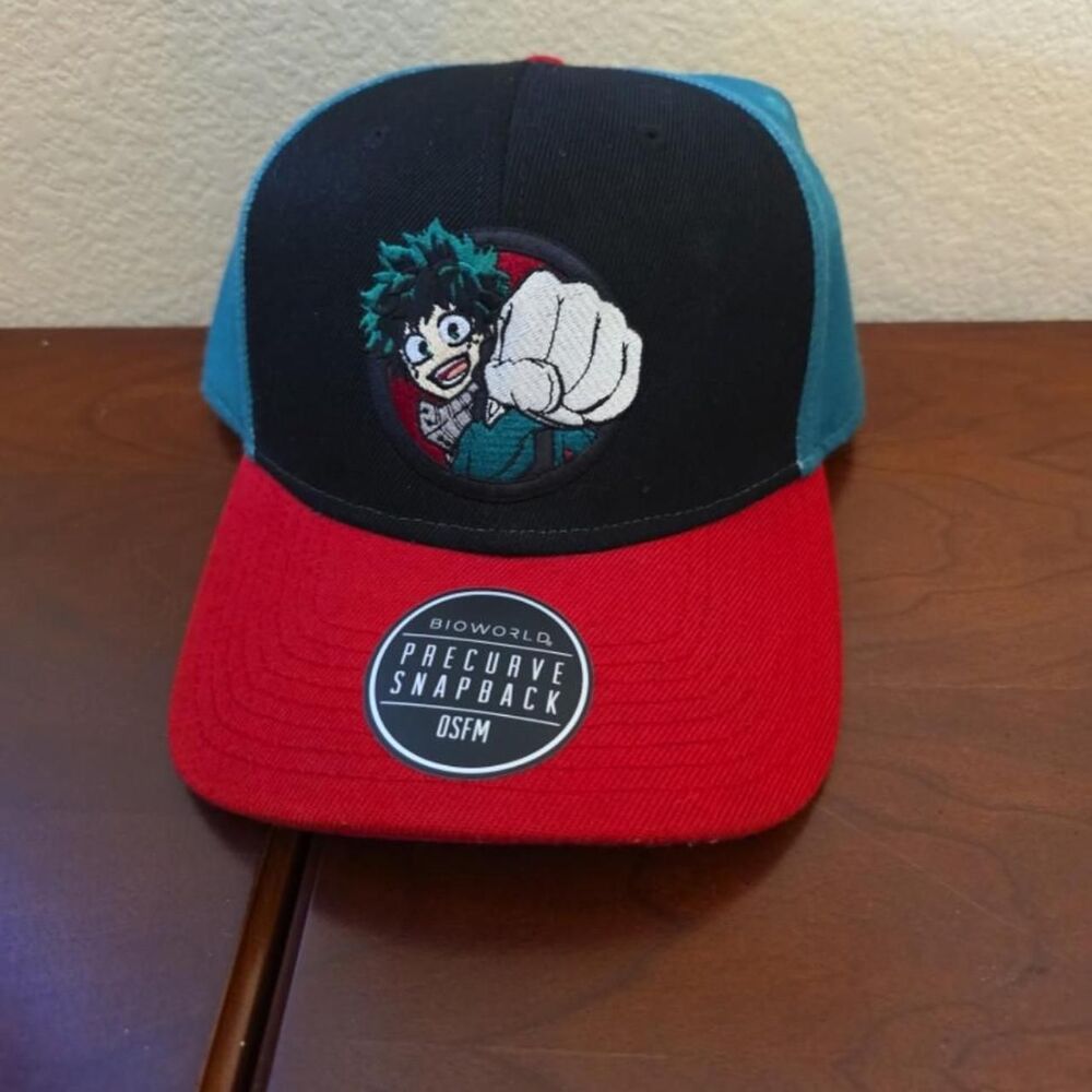 My Hero Academia Deku multicolored snapback hat